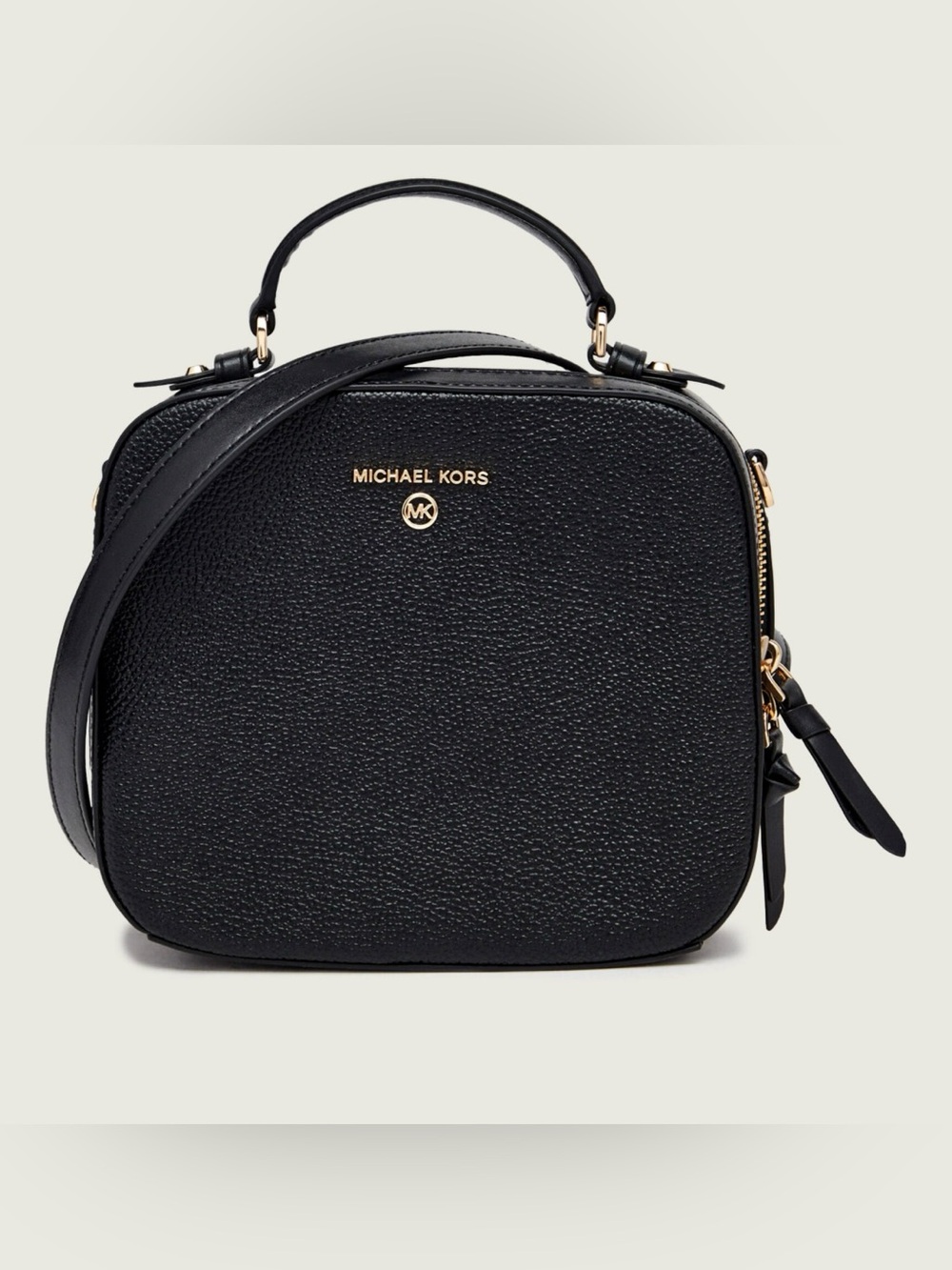 Michael Kors Black Pebbled Leather Crossbody Satchel - NWOT